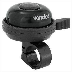 Campainha para bicicleta tipo trim trim preta - Vonder