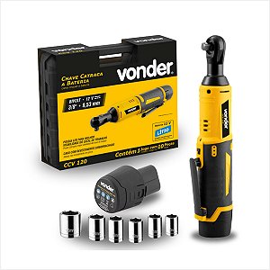 Chave Catraca a Bateria 12V Encaixe 3/8'' Bivolt CCV 120 - Vonder
