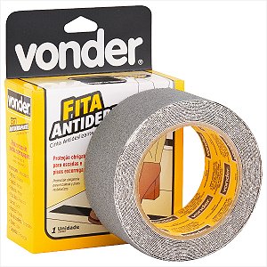 Fita antiderrapante 50 mm x 5 m cinza - Vonder