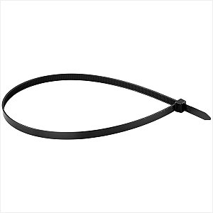 Abraçadeira de nylon preta 640 x 12,0 mm com 10 peças Vonder