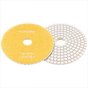 Disco de lixa diamantado com costado em pluma 4" G200 Vonder