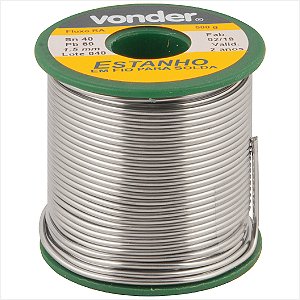 Estanho em fio com fluxo 1,5 mm 40 x 60 com 500 g - Vonder