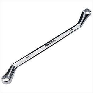 Chave estrela 10 mm x 11 mm aço cromo vanádio cromada - Vonder