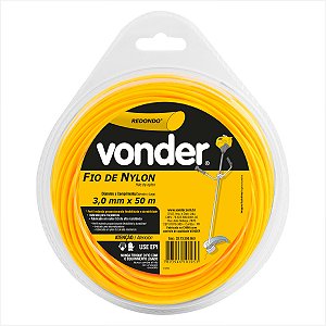 Fio de nylon 3,0, mm x 50 m redondo - Vonder