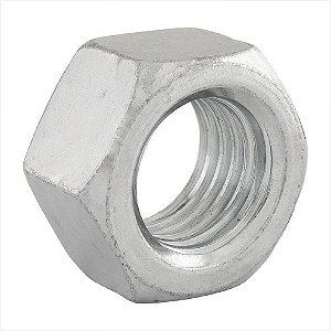 Porca sextavada 1/4" UNC zincada 100 unidades - Vonder