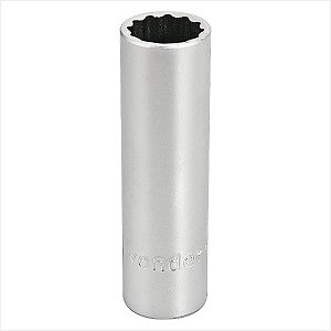 Soquete estriado longo com encaixe de 1/2" 15 mm - Vonder
