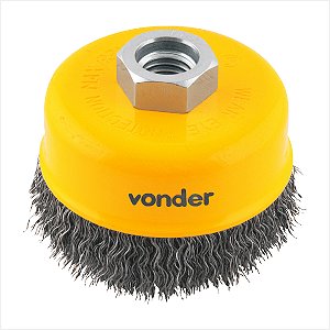 Escova tipo copo 3" ondulada - Vonder