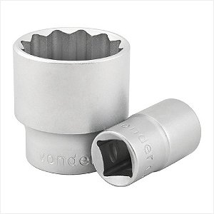 Soquete estriado com encaixe de 1/2" 18 mm - Vonder