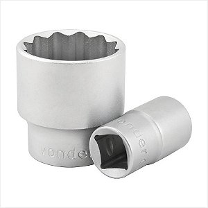 Soquete estriado com encaixe de 1/2" 27 mm - Vonder