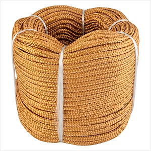 Corda caminhoneiro trançada 10 mm x 107 m ouro - Vonder