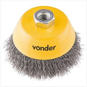 Escova tipo copo 4" ondulada - Vonder