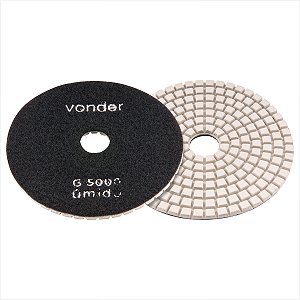 Disco de lixa diamantado com costado em pluma 4" grão 5000 - Vonder