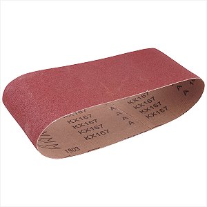 Cinta de lixa 100 mm x 610 mm G 100 pano resinado com 10 peças - Vonder