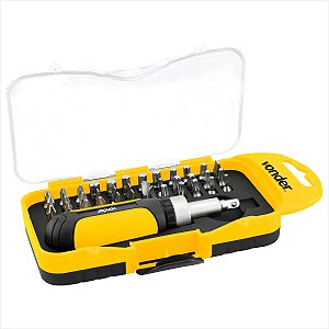 Kit de bits/ponteiras com 38 peças encaixe sextavado 1/4" BP 209 - Vonder