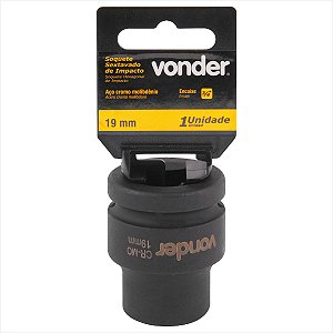 Soquete sextavado de impacto encaixe de 3/4" x 19,0 mm - Vonder