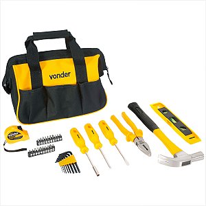 Kit de ferramentas com 36 peças com bolsa - Vonder