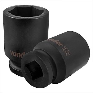 Soquete sextavado longo de impacto 46 mm encaixe de 1" - Vonder