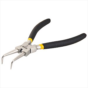 Alicate para anéis interno bico curvo 6.1/2" - Vonder