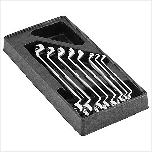 Kit de chaves estrela 6,0 mm a 23,0 mm cromadas 8 peças EJN 1000 NOVE54