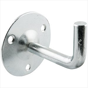 Suporte para corrimão redondo tipo gancho 1/2" zincado - Vonder