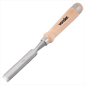 Formão goivado 20 mm com cabo de madeira - Vonder