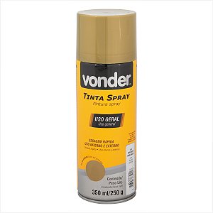 Tinta em spray dourado 350 ml/250 g - Vonder