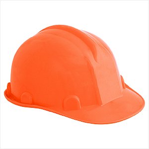 Capacete laranja com aba frontal - Vonder
