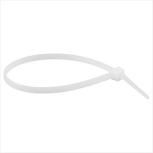 Abraçadeira de nylon branca 200 mm x 3,6 mm com 100 peças - Vonder
