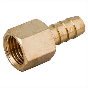 Espigão rosca fêmea de 1/4" NPT com escama de 5/16" com 3 peças - Vonder