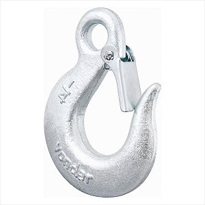 Gancho de aço com olhal 0,8 tonelada 1/4" com trava - Vonder