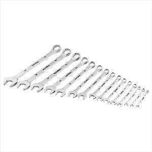 Kit de chaves combinadas 6 mm a 32 mm aço cromo vanádio 15 peças - Vonder