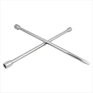 Chave de roda tipo cruz 17,0 x 19,0 x 21,0 mm x espátula - Vonder