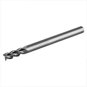Fresa topo 4,0 mm em metal duro 3 cortes polida - Vonder