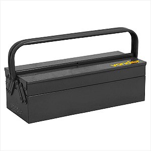 Caixa metálica sanfonada para ferramentas com 3 gavetas 50 x 19 x 16 cm Vonder