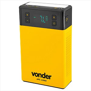 Auxiliar de partida portátil com compressor de ar APC 12000 - Vonder
