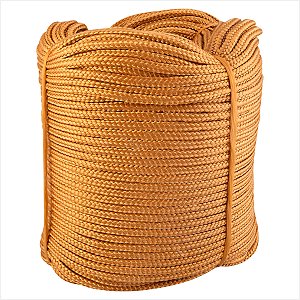 Corda caminhoneiro trançada 8 mm x 165 m ouro - Vonder