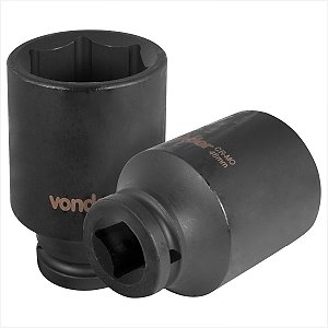 Soquete sextavado longo de impacto 46 mm encaixe de 3/4" - Vonder