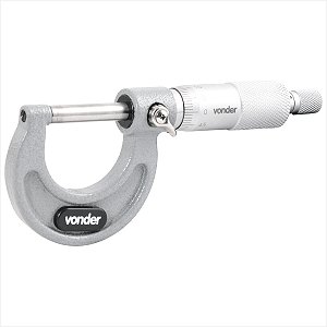 Micrômetro externo 0 mm - 25 mm graduação 0,01 mm MC 025 - Vonder