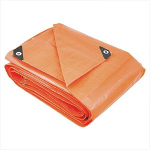 Lona reforçada de polietileno laranja 10 m x 5 m - Vonder Plus