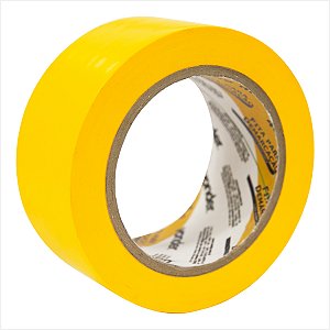 Kit Fita adesiva para demarcação 48 mm x 30 m amarela com 6 unidades Vonder