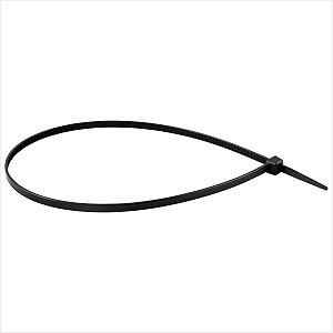 Abraçadeira de nylon preta 280 mm x 4,8 mm com 1.000 peças - Vonder