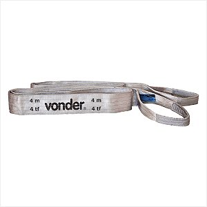 Cinta para elevação de cargas 7:1 4,0 m 4,0 tf cinza CE 440 - Vonder