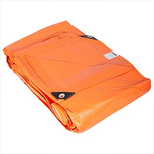 Lona reforçada de polietileno laranja 12 m x 5 m - Vonder Plus