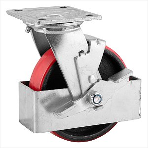 Roda dianteira empilhadeira manual 150 mm x 40 mm em poliuretano - Vonder