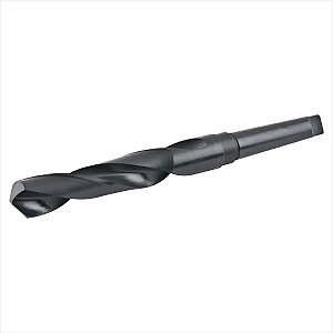 Broca de aço rápido 37,00 mm DIN 345 CM4 HSS preta - Vonder