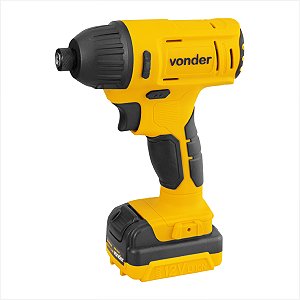 Parafusadeira a bateria de impacto 12 V fonte bivolt automático PBV 012I Vonder