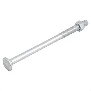 Parafuso francês zincado 3/8" x 6" com porca 50 peças - Vonder