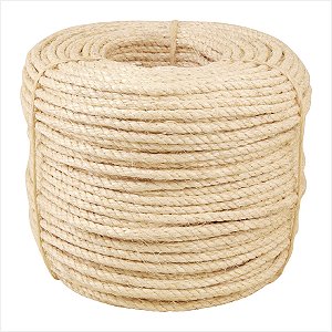 Corda de sisal 6 mm x 220 m 3 pernas - Vonder