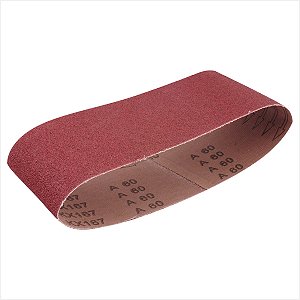 Cinta de lixa 100 mm x 610 mm G 60 pano resinado com 10 peças - Vonder