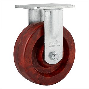 Rodízio fixo industrial 6" de celeron marrom - Vonder